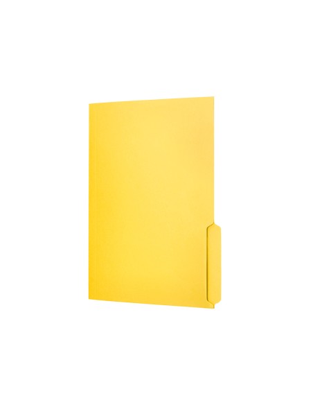 Subcarpeta cartulina liderpapel folio pestana inferior 240g m2 color amarillo