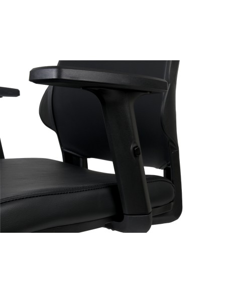 Silla giratoria q connect respaldo medio de similpiel regulable en altura 980100x630x625 mm color negro Silla giratoria q connect respaldo medio de similpiel regulable en altura 980100x630x625 mm color negro