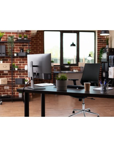 Silla giratoria q connect respaldo medio de similpiel regulable en altura 980100x630x625 mm color negro