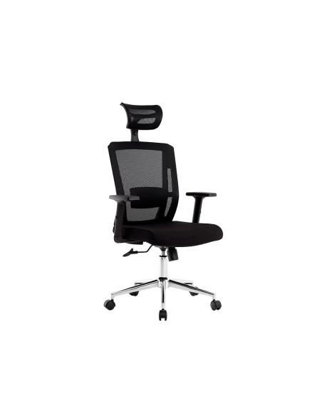 Silla giratoria q connect ergonomica respaldo alto y reposacabeza ajustable en altura 1180100x630x625 mm Silla giratoria q connect ergonomica respaldo alto y reposacabeza ajustable en altura 1180100x630x625 mm