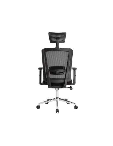 Silla giratoria q connect ergonomica respaldo alto y reposacabeza ajustable en altura 1180100x630x625 mm