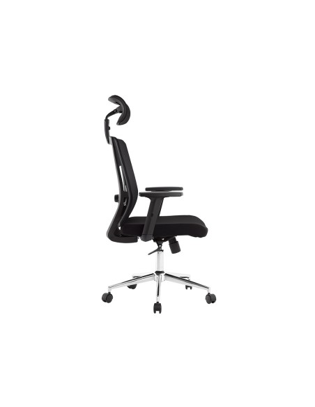 Silla giratoria q connect ergonomica respaldo alto y reposacabeza ajustable en altura 1180100x630x625 mm Silla giratoria q connect ergonomica respaldo alto y reposacabeza ajustable en altura 1180100x630x625 mm