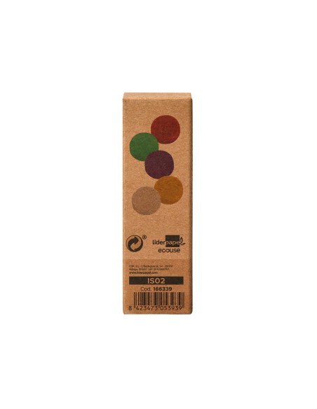 Iman para sujecion liderpapel ecouse pp reciclado para pizarra magnetica 25 mm caja de 10 unidades