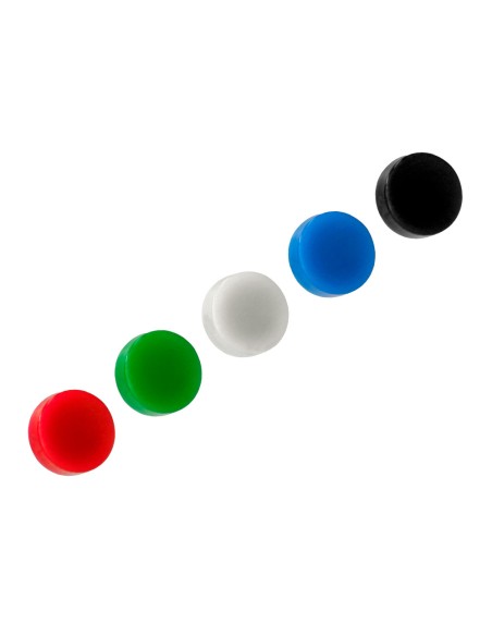 Iman para sujecion liderpapel ecouse pp reciclado para pizarra magnetica 25 mm caja de 10 unidades