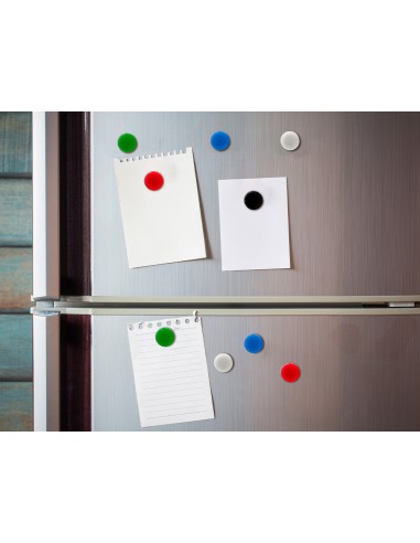 Iman para sujecion liderpapel ecouse pp reciclado para pizarra magnetica 25 mm caja de 10 unidades