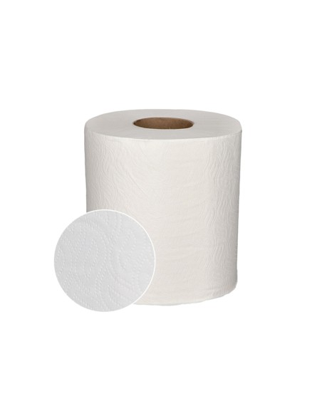 Papel secamanos bunzl greensource 2 capas celulosa blanca 200 mm x 150 mt paquete de 6 rollos Papel secamanos bunzl greensource 2 capas celulosa blanca 200 mm x 150 mt paquete de 6 rollos