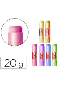 Pegamento en barra instant colores pastel 20 gr