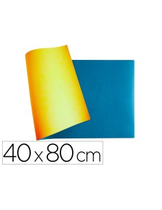 Vade de sobremesa exacompta bee blue polipiel pu color azafran turquesa 40x80 cm