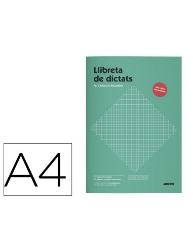 Libreta de dictados addittio primaria 64 paginas din a4 catalan