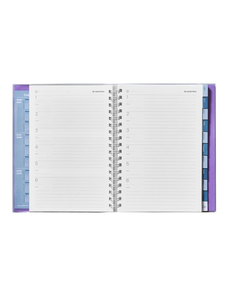Cuaderno de todas las clases profesorado addittio 256 paginas dia pagina color verde 170x240 mm catalan