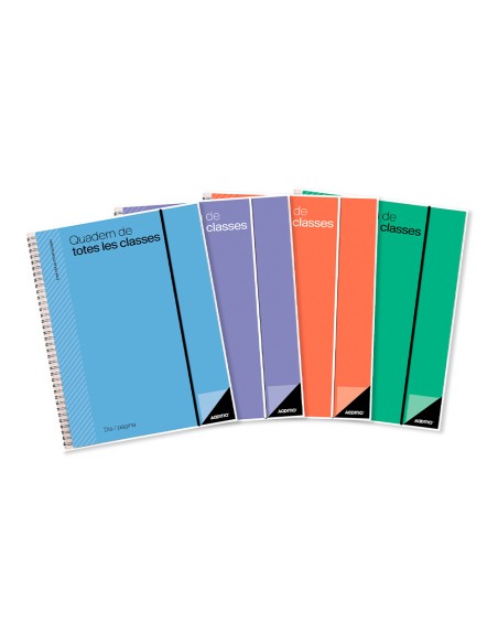 Cuaderno de todas las clases profesorado addittio 256 paginas dia pagina color verde 170x240 mm catalan