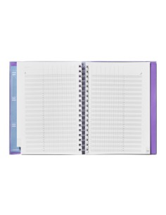 Cuaderno de todas las clases profesorado addittio 256 paginas dia pagina color verde 170x240 mm catalan