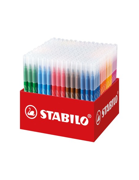 Rotulador stabilo power school pack de 240 unidades surtidas 20 colores