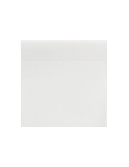 Bloc de notas adhesivas quita y pon q connect 76x76 mm removible plastico translucido blanco 50 hojas