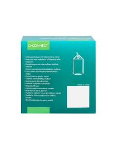 Llavero portaetiquetas q connect premium color azul caja de 40 unidades