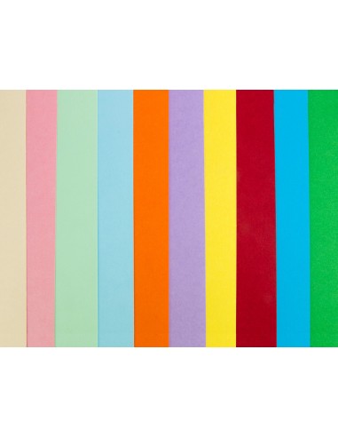 Cartulina liderpapel 50x65 cm 180g m2 25 colores surtidos paquete de 25 hojas