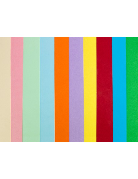 Cartulina liderpapel 50x65 cm 180g m2 25 colores surtidos paquete de 25 hojas