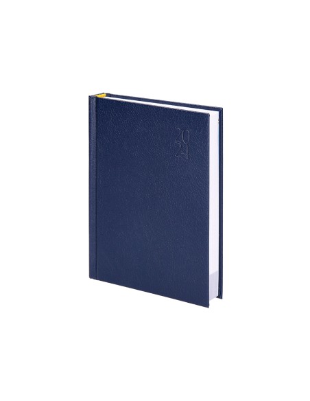 Agenda encuadernada liderpapel corfu 15x21 cm 2024 dia pagina color azul papel 60 gr