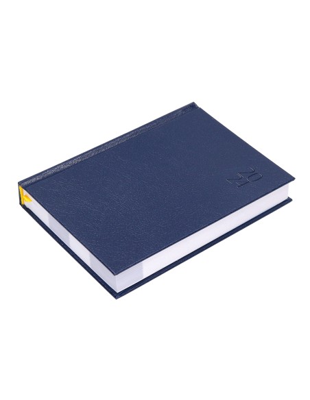 Agenda encuadernada liderpapel corfu 15x21 cm 2024 dia pagina color azul papel 60 gr