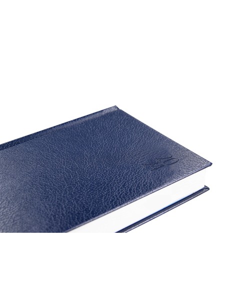 Agenda encuadernada liderpapel corfu 15x21 cm 2024 dia pagina color azul papel 60 gr
