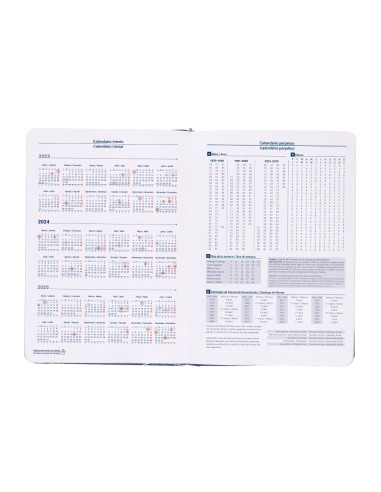 Agenda encuadernada liderpapel efira a5 2024 dia pagina colores surtidos papel 70 gr