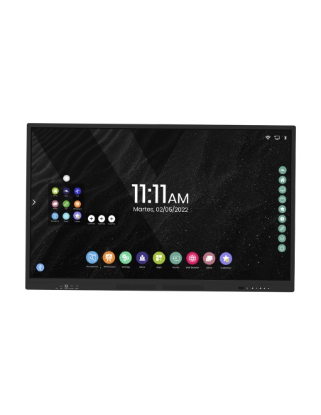 Pantalla interactiva rocada cristal templado 65 multitactil wifi con altavoces usb thunderbolt