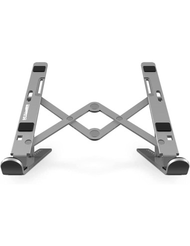 Elevador nox hummer para portatil 17 con base de aluminio plegable con bolsa de transporte