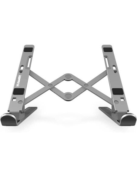 Elevador nox hummer para portatil 17 con base de aluminio plegable con bolsa de transporte