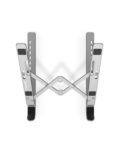 Elevador nox hummer para portatil 17 con base de aluminio plegable con bolsa de transporte