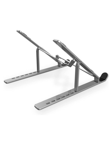 Elevador nox hummer para portatil 17 con base de aluminio plegable con bolsa de transporte