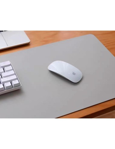 Alfombrilla para raton q connect xxl similcuero gris base antideslizante 800x400x2 mm