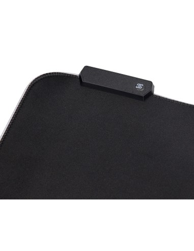 Alfombrilla para raton q connect gaming xxl iluminacion led conexion usb color negro 800x300x4 mm