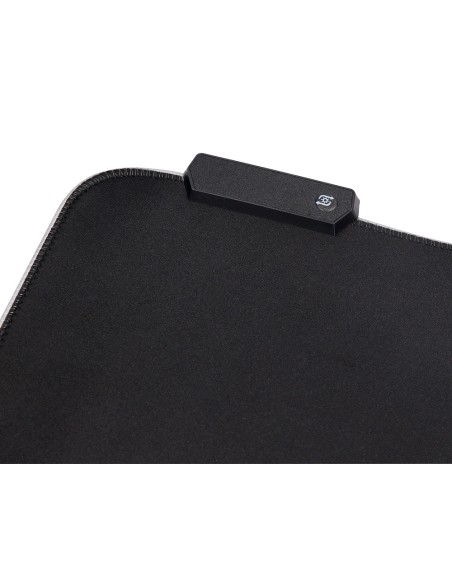 Alfombrilla para raton q connect gaming iluminacion led conexion usb color negro 350x250x3 mm
