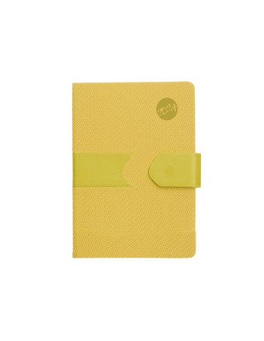 Agenda encuadernada liderpapel lidhor 15x21 cm 2024 dia pagina color amarillo papel 70 gr