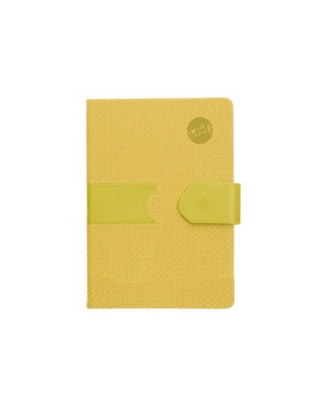 Agenda encuadernada liderpapel lidhor 15x21 cm 2024 dia pagina color amarillo papel 70 gr