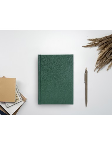 Agenda encuadernada liderpapel corfu 15x21 cm 2024 dia pagina color verde papel 60 gr