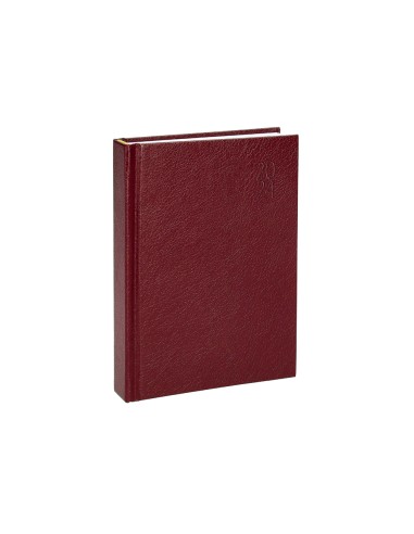 Agenda encuadernada liderpapel corfu 15x21 cm 2024 dia pagina color rojo papel 60 gr