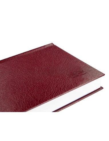 Agenda encuadernada liderpapel corfu 15x21 cm 2024 dia pagina color rojo papel 60 gr