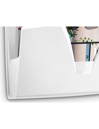 Expositor mural cep protect antibacteriano plastico color blanco 361x86x270 mm