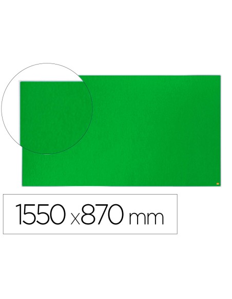 Tablero de anuncios nobo impression pro fieltro verde formato panoramico 70 1550x870 mm Tablero de anuncios nobo impression pro fieltro verde formato panoramico 70 1550x870 mm