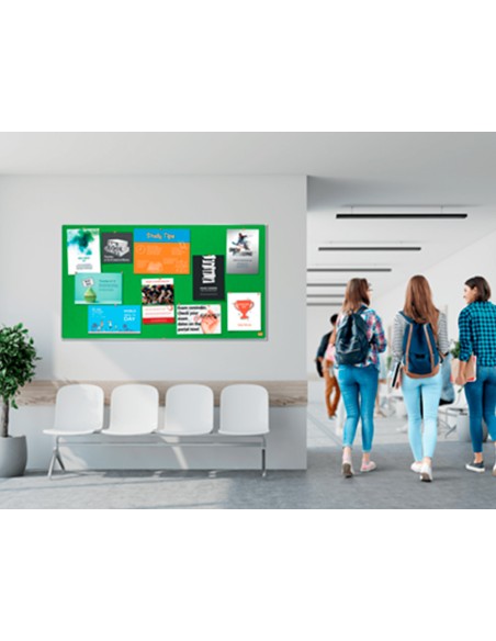 Tablero de anuncios nobo impression pro fieltro verde formato panoramico 40 890x500 mm Tablero de anuncios nobo impression pro fieltro verde formato panoramico 40 890x500 mm