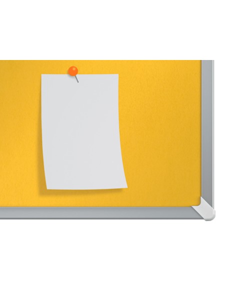 Tablero de anuncios nobo impression pro fieltro amarillo formato panoramico 40 890x500 mm Tablero de anuncios nobo impression pro fieltro amarillo formato panoramico 40 890x500 mm