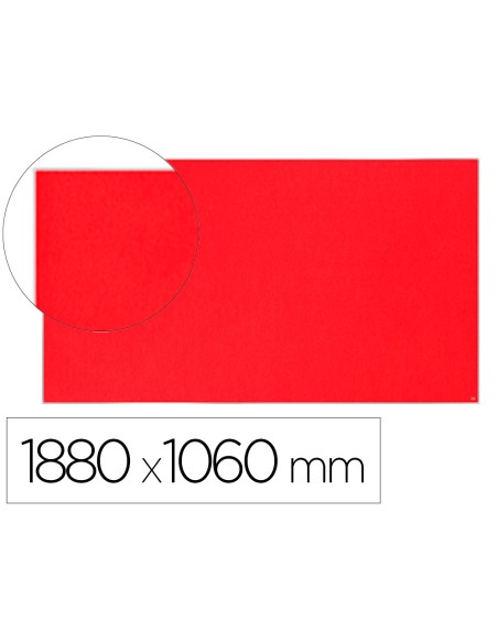 Tablero de anuncios nobo impression pro fieltro rojo formato panoramico 85 1880x1060 mm Tablero de anuncios nobo impression pro fieltro rojo formato panoramico 85 1880x1060 mm