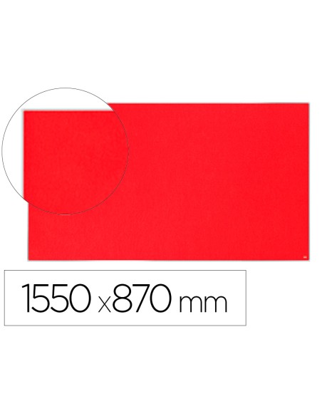 Tablero de anuncios nobo impression pro fieltro rojo formato panoramico 70 1550x870 mm Tablero de anuncios nobo impression pro fieltro rojo formato panoramico 70 1550x870 mm