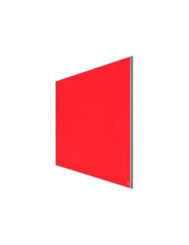 Tablero de anuncios nobo impression pro fieltro rojo formato panoramico 55 1220x690 mm