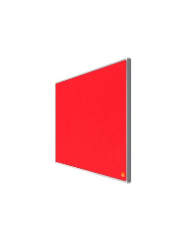 Tablero de anuncios nobo impression pro fieltro rojo formato panoramico 32 710x400 mm