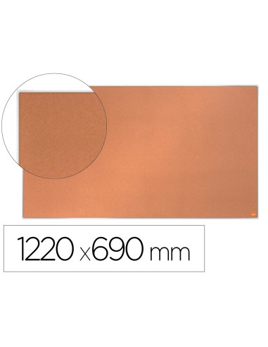 Tablero de anuncios nobo impression pro corcho formato panoramico 55 1220x690 mm