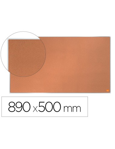 Tablero de anuncios nobo impression pro corcho formato panoramico 40 890x500 mm