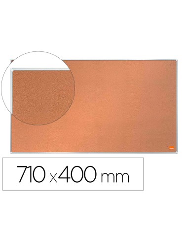 Tablero de anuncios nobo impression pro corcho formato panoramico 32 710x400 mm