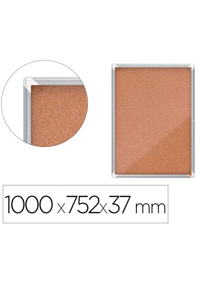 Vitrina de anuncios nobo premium plus corcho 9 x din a4 1000x752x37 mm Vitrina de anuncios nobo premium plus corcho 9 x din a4 1000x752x37 mm